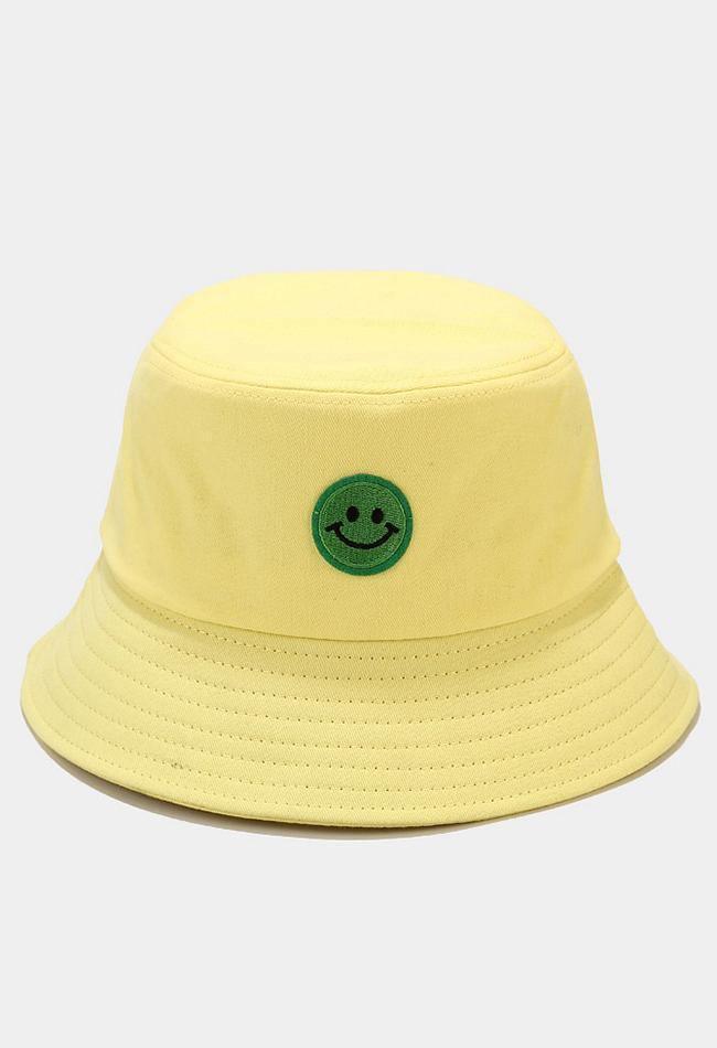 Smiley Patched Bucket Hat - HouseofHalley