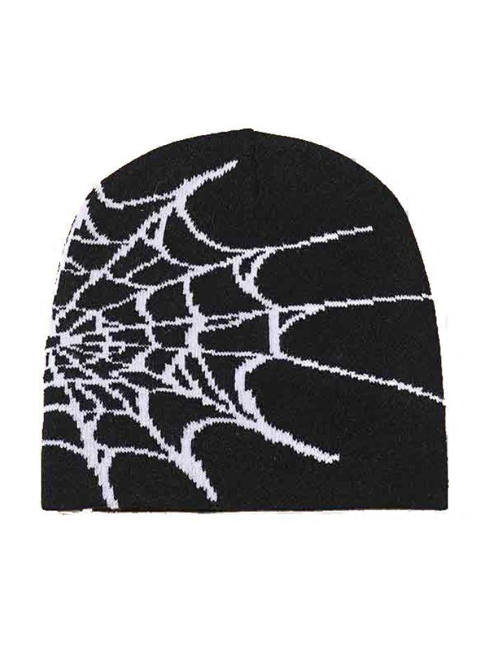 Spider Web Print Beanie Hat - HouseofHalley