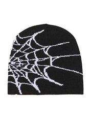 Spider Web Print Beanie Hat - HouseofHalley