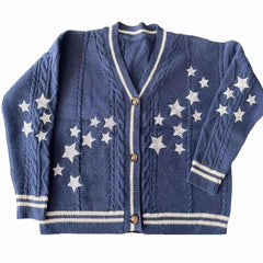 Star Embroidered Cardigan