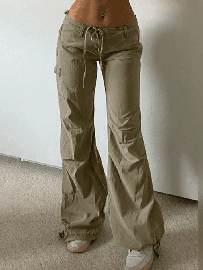 Straight Leg Pocket Cargo Pants - HouseofHalley