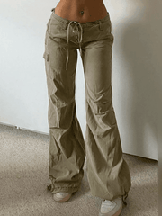 Straight Leg Pocket Cargo Pants - HouseofHalley