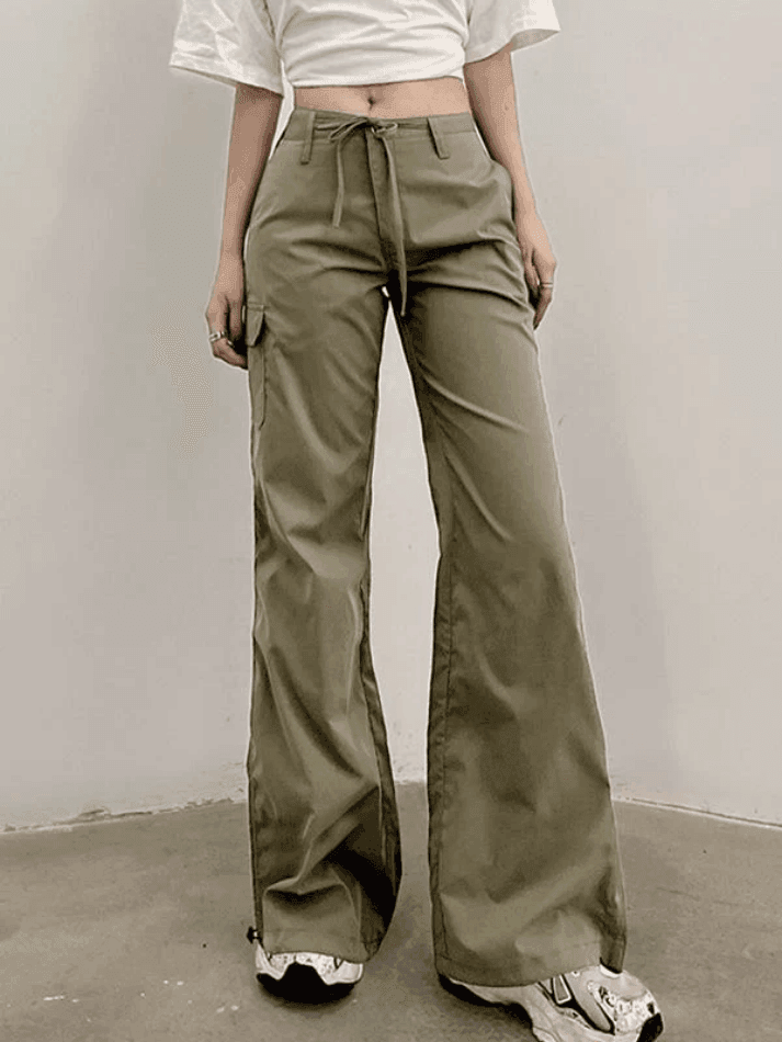 Straight Leg Pocket Cargo Pants - HouseofHalley