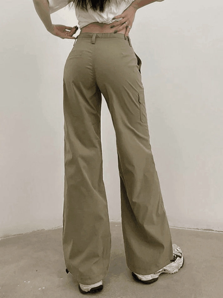 Straight Leg Pocket Cargo Pants - HouseofHalley