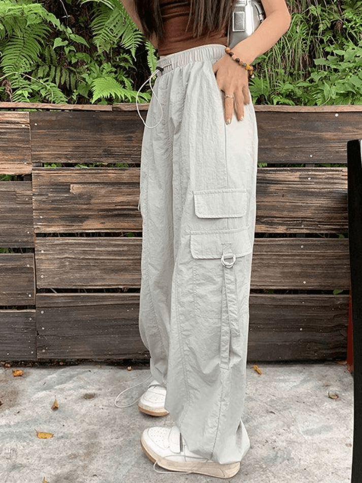 Street Parachute Wide Leg Pants - HouseofHalley