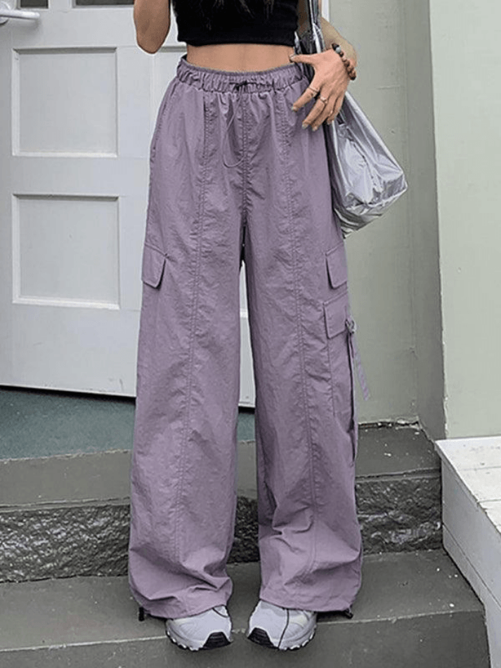 Street Parachute Wide Leg Pants - HouseofHalley