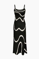 Swirl Stripe Knit Cami Maxi Dress - HouseofHalley