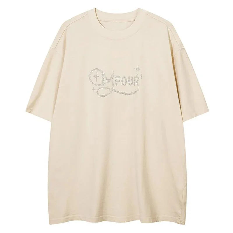 Vintage Angel Wings Oversized T Shirt