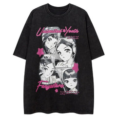 Vintage Anime Cartoon Girl T-Shirt