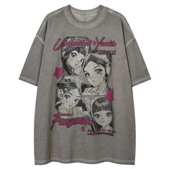 Vintage Anime Cartoon Girl T-Shirt