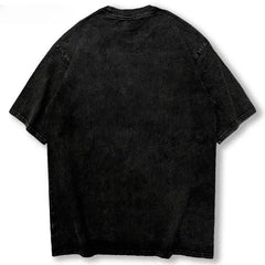 Vintage Anime Girl Print Oversize T-Shirt