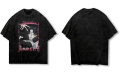 Vintage Anime Girl Print Oversize T-Shirt