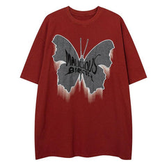 Vintage Butterfly Embroidered T-shirt