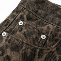 Vintage Leopard Retro Denim Jean