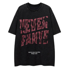 Vintage Letter Printed T-Shirt