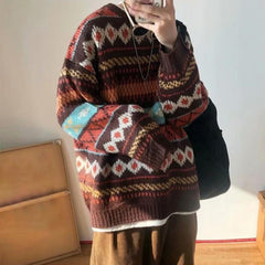 Vintage O Neck Sweater