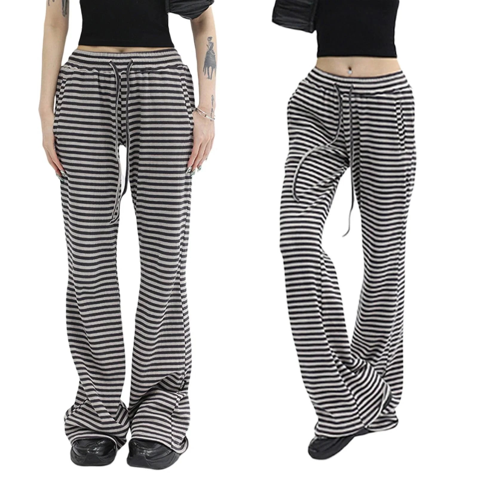 Vintage Drawstring Straight Leg Pant