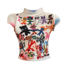 Y2k Graphic Print Top