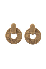 Wood Style Drop Earrings