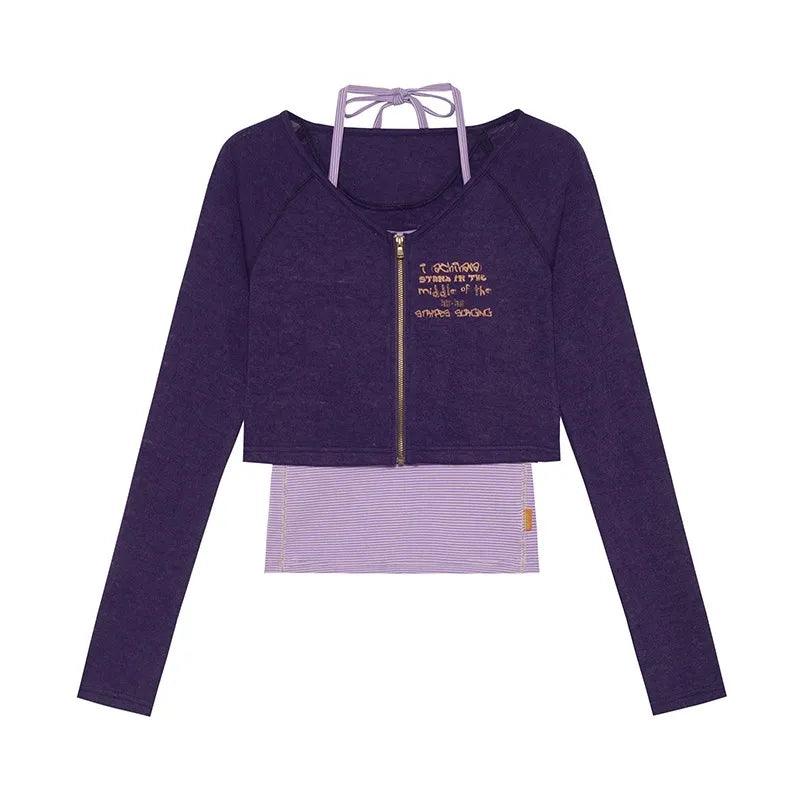 Y2K Aesthetics Two Piece Top