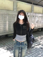 Y2K Aesthetics Two Piece Top