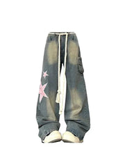 Y2K Baggy Star Oversized Jean