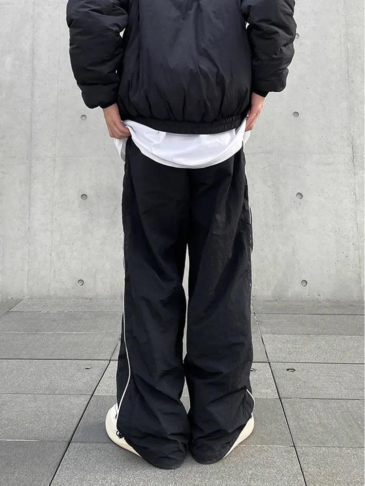 Y2K Black Cargo Casual Pants