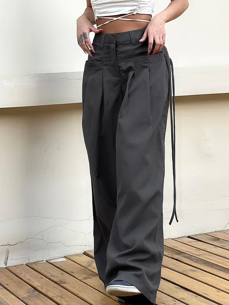 Y2K Casual Wide Leg Women Pant