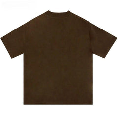 Y2K Embroidery Rainbow Letter T-Shirt