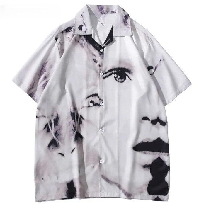 Y2K Eye Graphic Print Punk Shirt