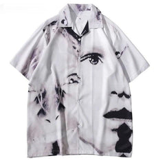 Y2K Eye Graphic Print Punk Shirt