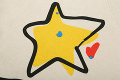 Y2K Graffiti Star Graphic Oversized T-Shirt