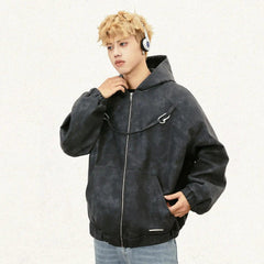 Y2K Halo Dyed Leather Jacket