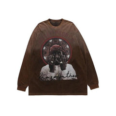 Y2K Hanging Dye Long Sleeve T-Shirt