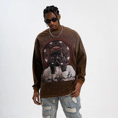 Y2K Hanging Dye Long Sleeve T-Shirt