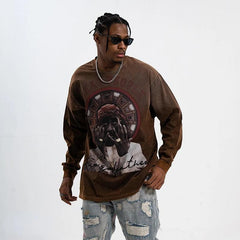 Y2K Hanging Dye Long Sleeve T-Shirt