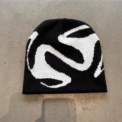 Y2K Knitting Beanies Goth Tooth Cap