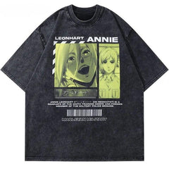 Y2K LEONHART Anime Oversized T-Shirt