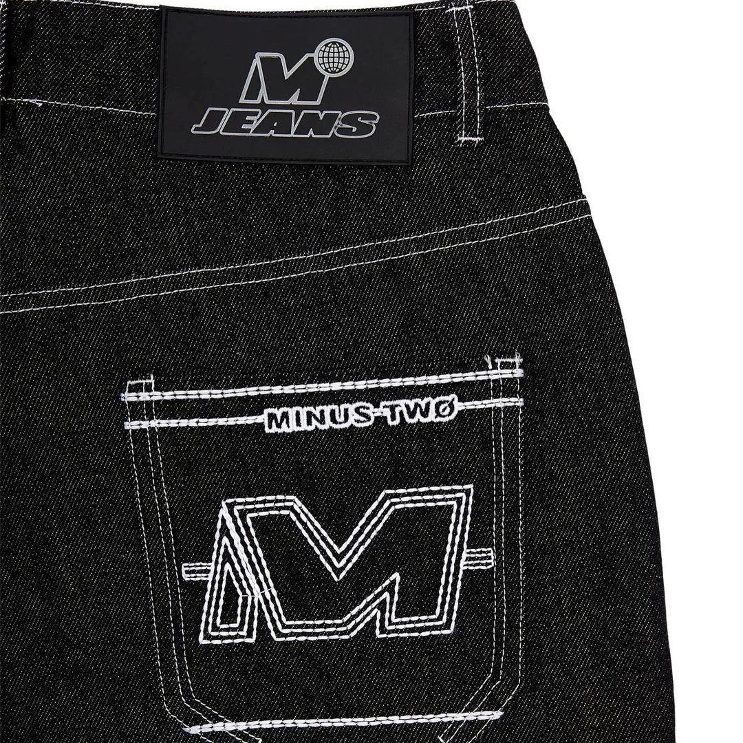 Y2k Letter Printed Black Pants