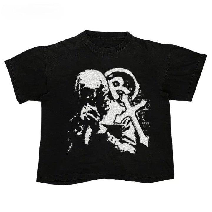 Y2K Retro Crusader Oversized T-Shirt