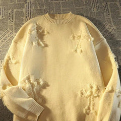 Y2K Retro Hole Fringed Sweater