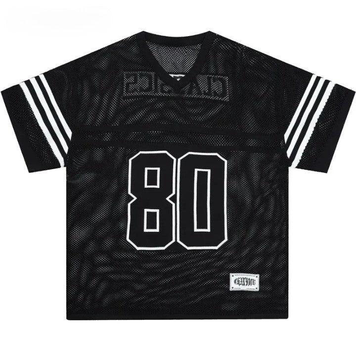 Y2K Retro Knitted Letter Oversized T-Shirt