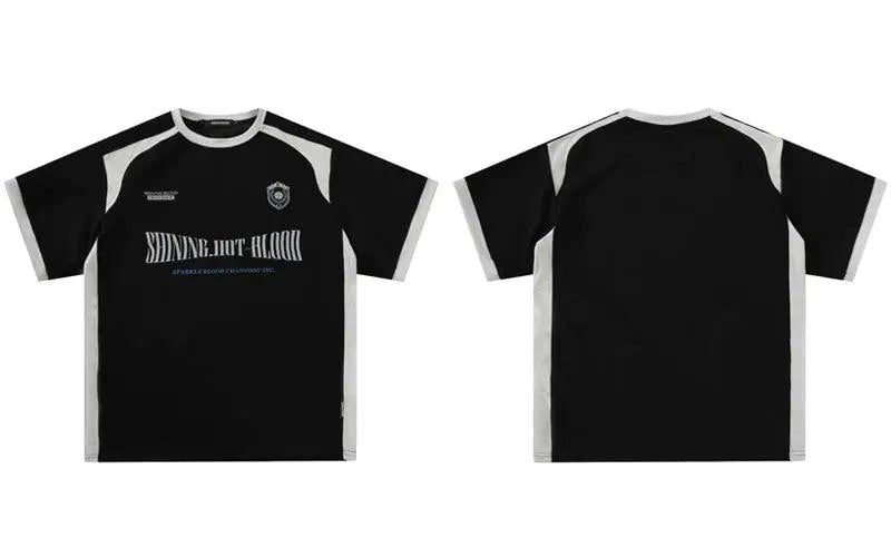 Y2K Retro Letter Graphic Oversize T-Shirt