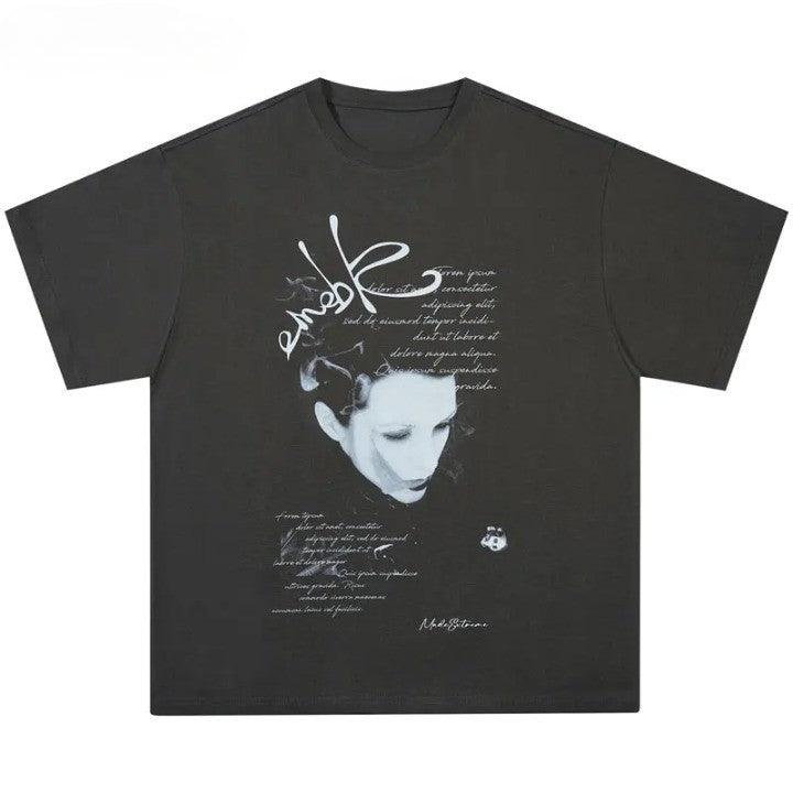 Y2K Retro "SMOKE TEE" T-Shirt