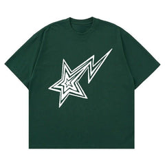 Y2K Retro Star Oversized T-Shirt