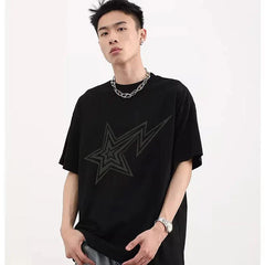 Y2K Retro Star Oversized T-Shirt