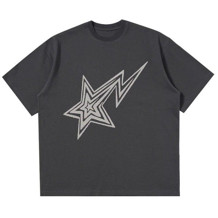 Y2K Retro Star Oversized T-Shirt