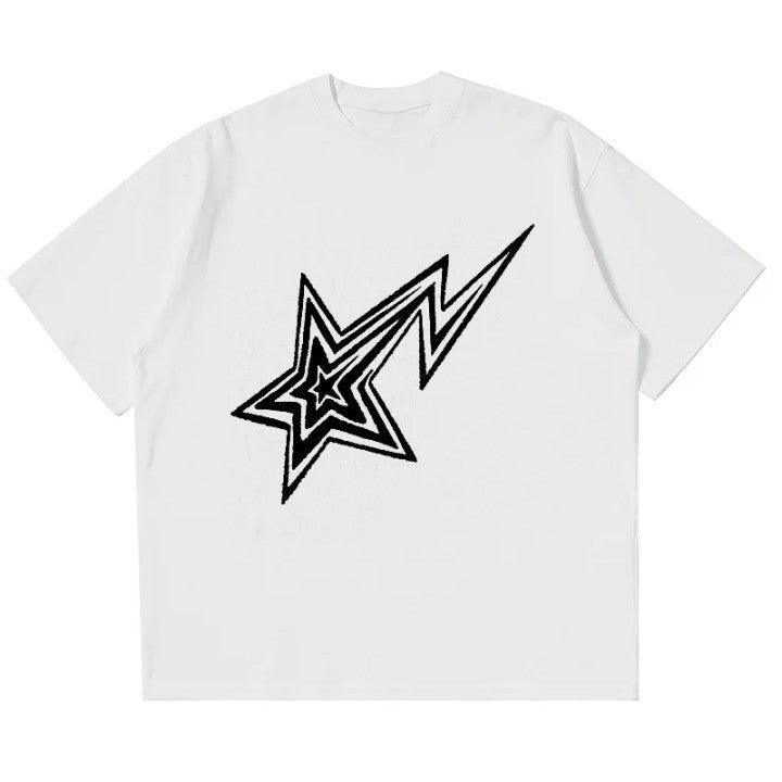 Y2K Retro Star Oversized T-Shirt