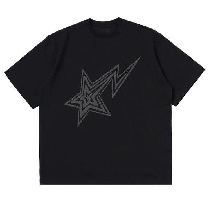 Y2K Retro Star Oversized T-Shirt