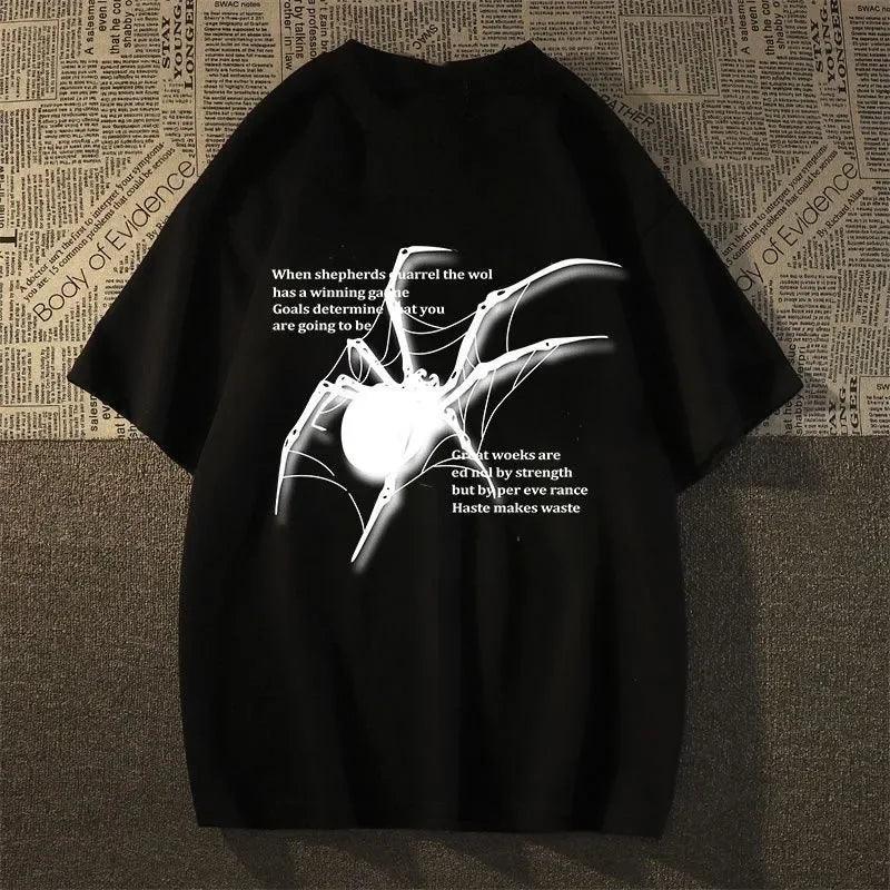 Y2K Spider Graphic Oversized T-Shirt